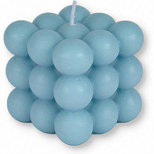 Blue Scented Velas Natural Soy Wax Based Aesthetic Shaped‎ Bubble Candles